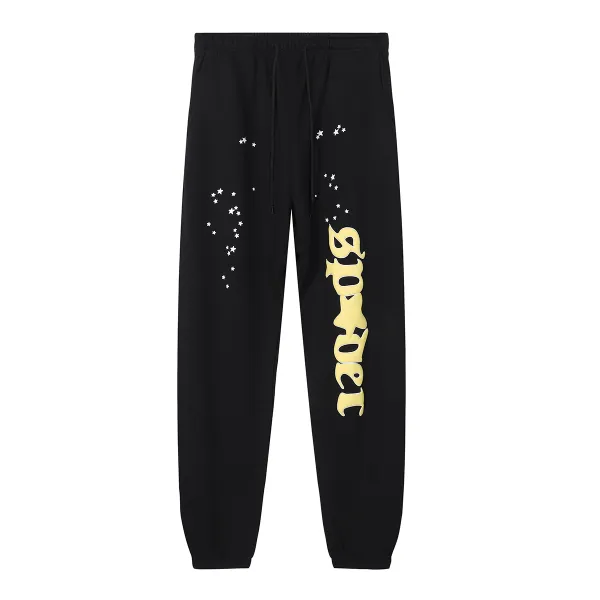 Sp5der Jeffery Hoodie & Sweatpant Set Black
