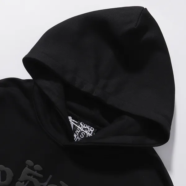 Sp5der Phantom Web Hoodie & Sweatpant Set Black