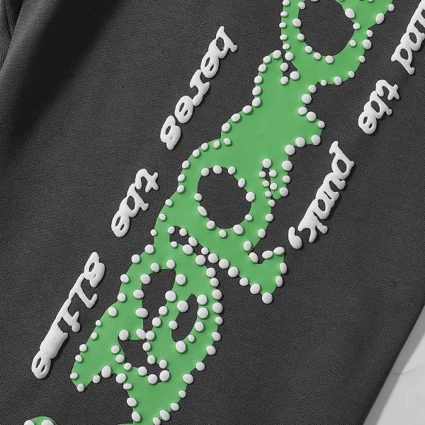 Sp5der Punk V2 Hoodie & Sweatpant Set Slate Grey