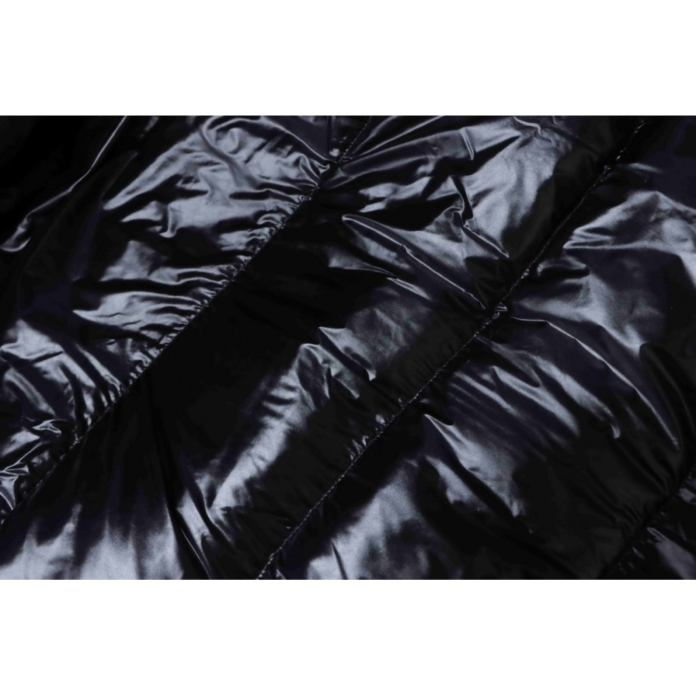  Moncler Black-Gray Madeira Hooded Short Down Jacket