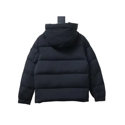  Moncler Black-Gray Madeira Hooded Short Down Jacket 02