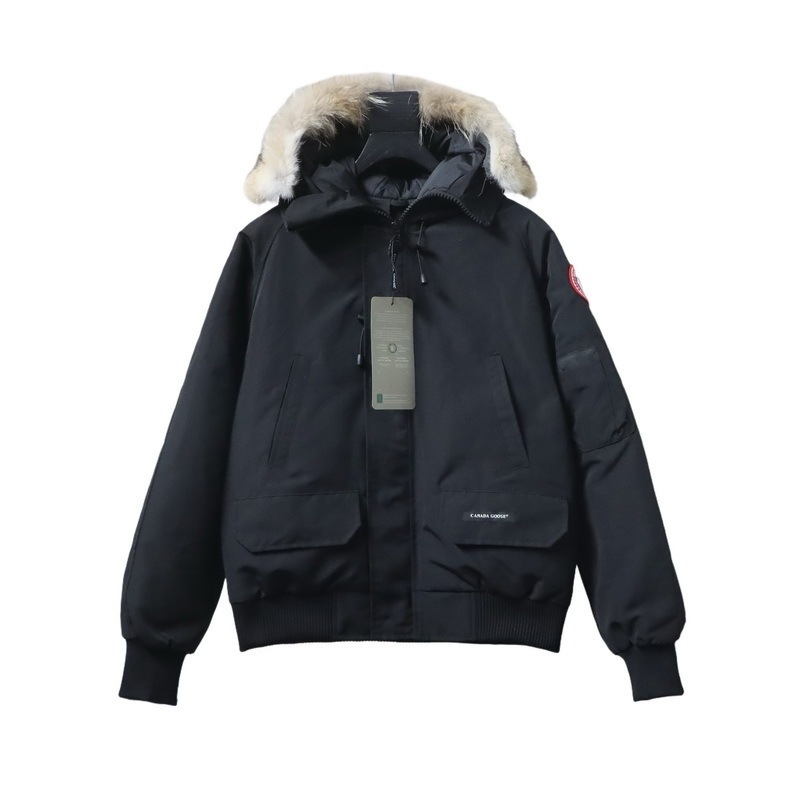 【TOP Version】Canada Goose Chilliwack Bomber Jacket Short Down Jacket PBI Black