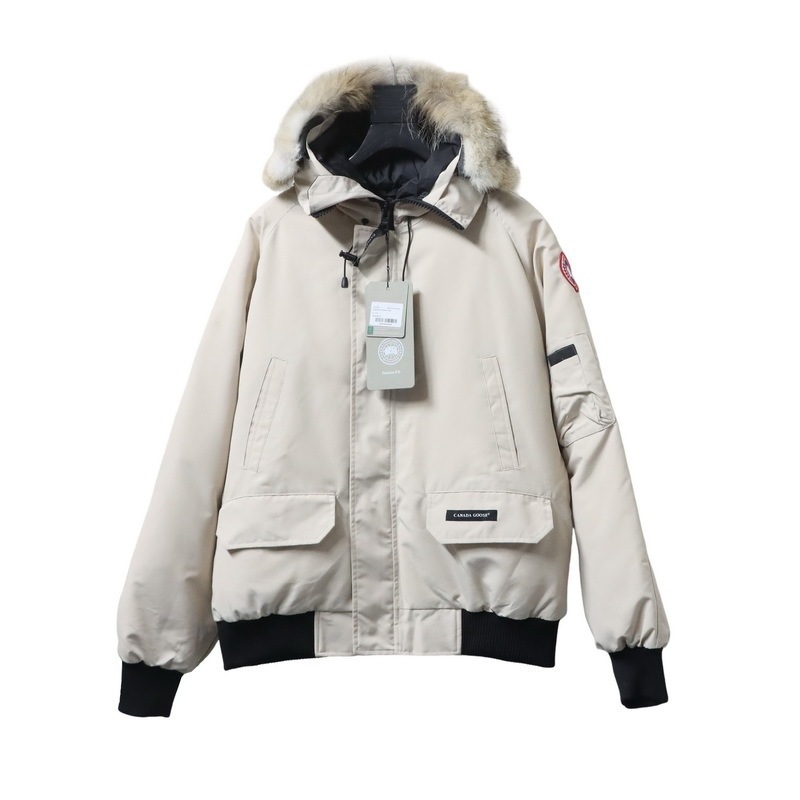 Canada Goose Chilliwack Bomber Jacket Short Down Jacket PBI White