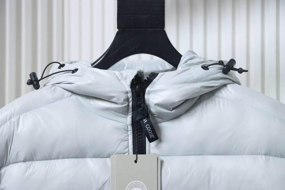 Canada Goose Crofton Slim-Fit Recycled Nylon-Ripstop Hooded Down Jacket White