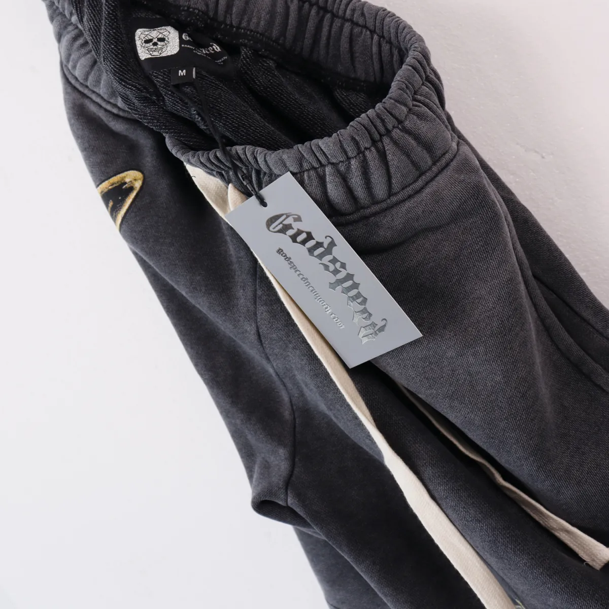 Godspeed Sweat Shorts #8678 Black/Pink