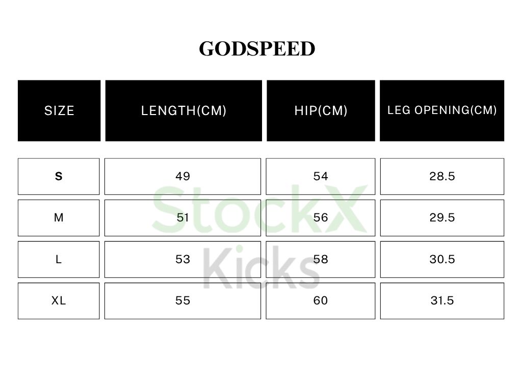 Godspeed Sweat Shorts #8771 Black/Blue