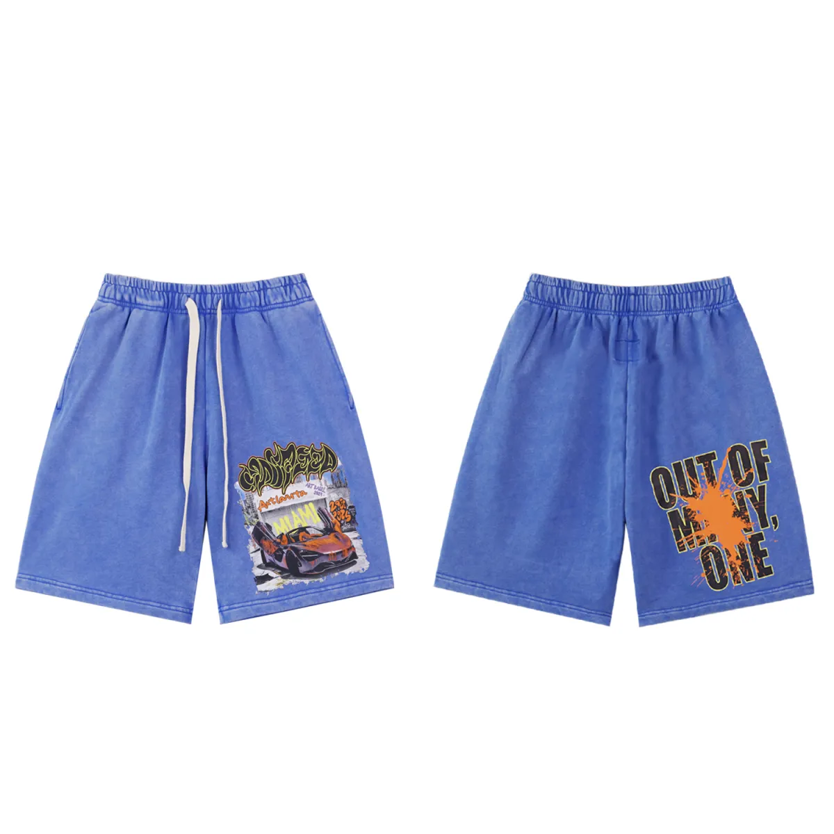 Godspeed Sweat Shorts #8780 Black/Blue