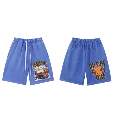 Godspeed Sweat Shorts #8780 Black/Blue 02