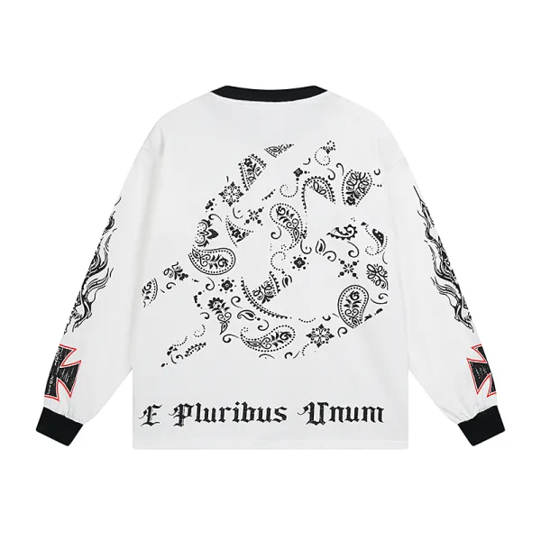 Godspeed Hollywood Thermal Long Sleeve T-shirt #3107 White/Apricot