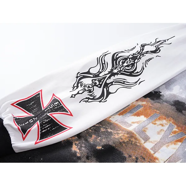 Godspeed Hollywood Thermal Long Sleeve T-shirt #3107 White/Apricot