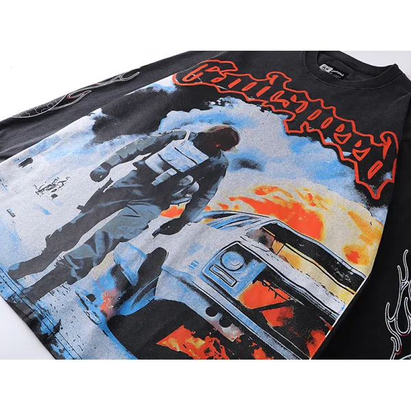 Godspeed Khaos Long Sleeve T-Shirt #1098 Black Wash