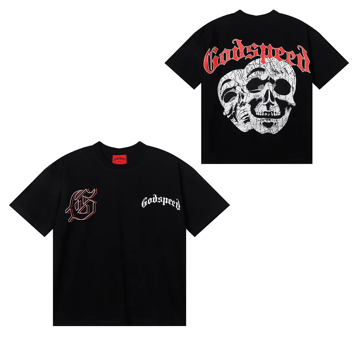 Godspeed Last Laugh T-shirt #7071 Black/White