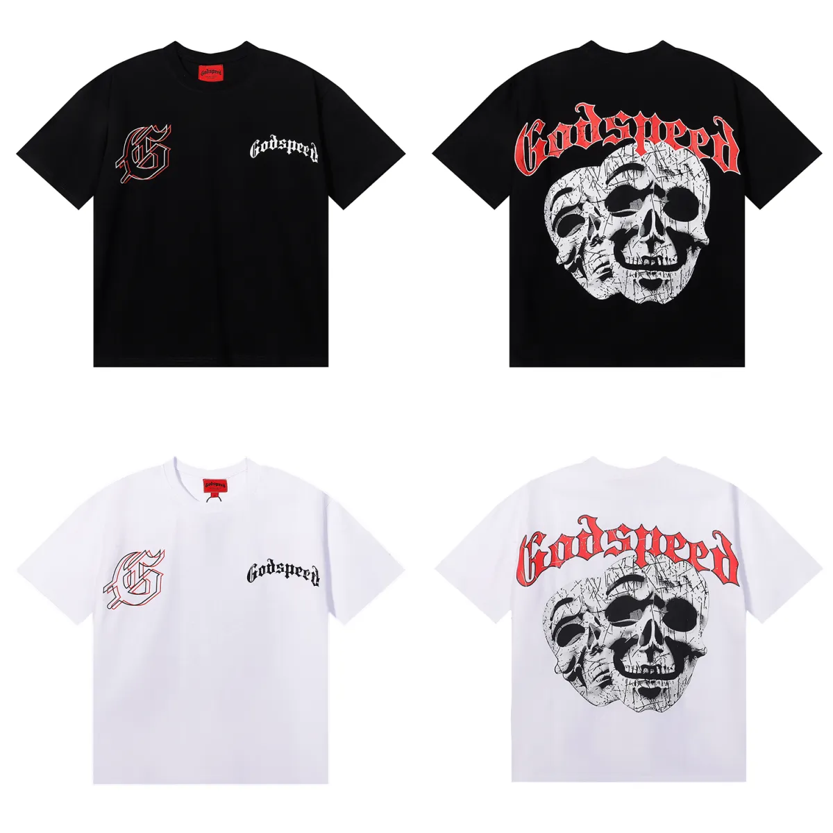 Godspeed Last Laugh T-shirt #7071 Black/White