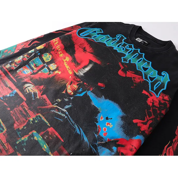 Godspeed Life's A Gamble Long Sleeve T-Shirt #1099 Black Wash