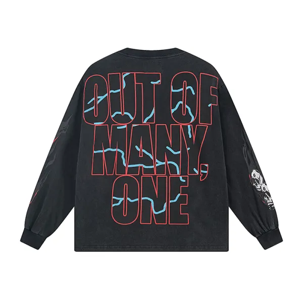 Godspeed Pit Stop L/S Thermal T-shirt #1101 Black/Blue Wash