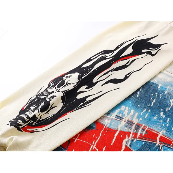 Godspeed Pitstop Thermal Long Sleeve T-shirt #3101 White/Apricot