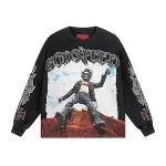 Godspeed Rocker Layered Long Sleeve T-shirt #1103 Black Wash