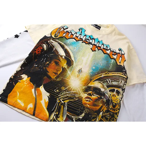 Godspeed Chosen One Layered Long Sleeve T-shirt Bone #3153