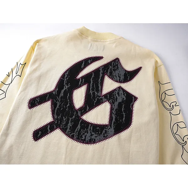 Godspeed Rock Baseball Skeleton Long Sleeve T-shirt Bone #3159