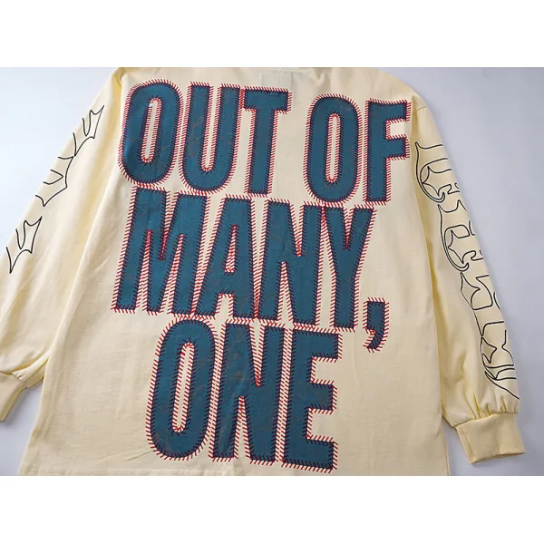 Godspeed Strike Out Long Sleeve T-shirt Bone #3158