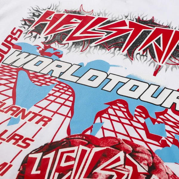 Hellstar ‘Brain’ Long-Sleeve T-Shirt D3236 Black/White