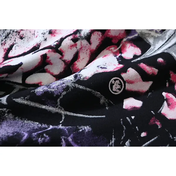 Hellstar 'Powered By The Star' Long-Sleeve T-Shirt #651 Black Purple