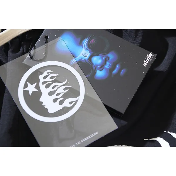 Hellstar Studios Casual Sports Skull Shorts #759 Black