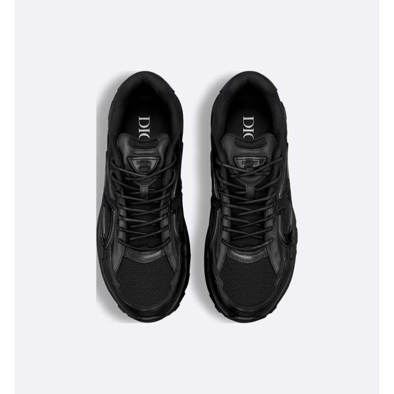 B30 Countdown Sneaker Black Smooth Calfskin and Black Technical Mesh 3SN279AAD_H900