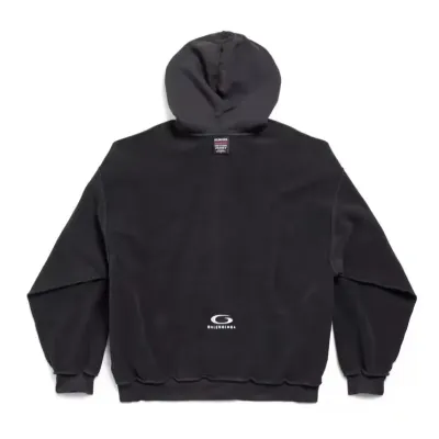 BALENCIAGA Black Inside Out Loop Sports Icon Zip Hoodie 02