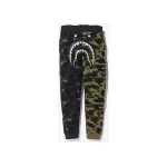 BAPE x Neighborhood Split Camo Shark Sweatpants Black/Green