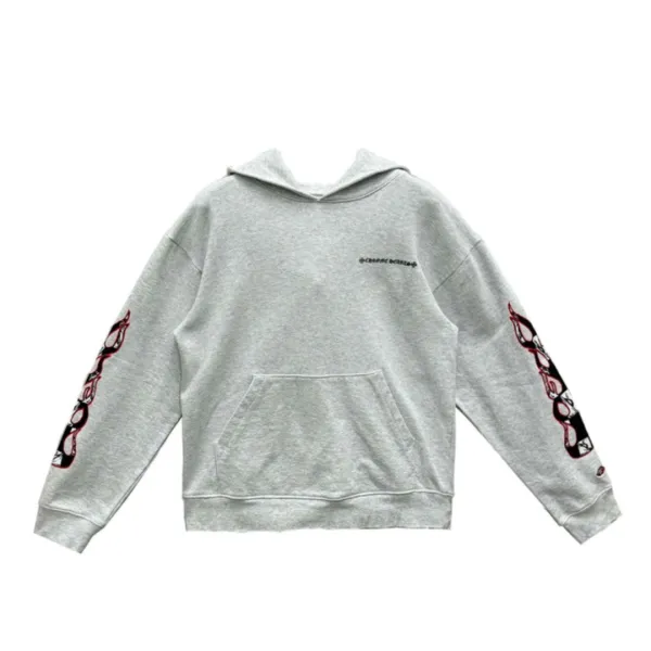 Chrome Hearts x Matty Boy Flames Hoodie 'Heather Grey'