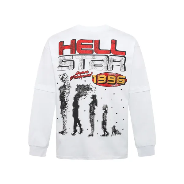Hellstar 1996 Long-Sleeve T-Shirt D3233 Black/White