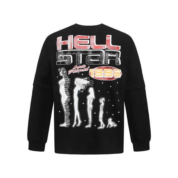 Hellstar 1996 Long-Sleeve T-Shirt D3233 Black/White