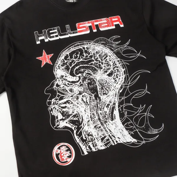 Hellstar 1996 Long-Sleeve T-Shirt D3233 Black/White