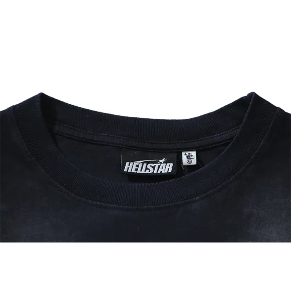 Hellstar Christ Long-Sleeve T-Shirt #652 Washed Black