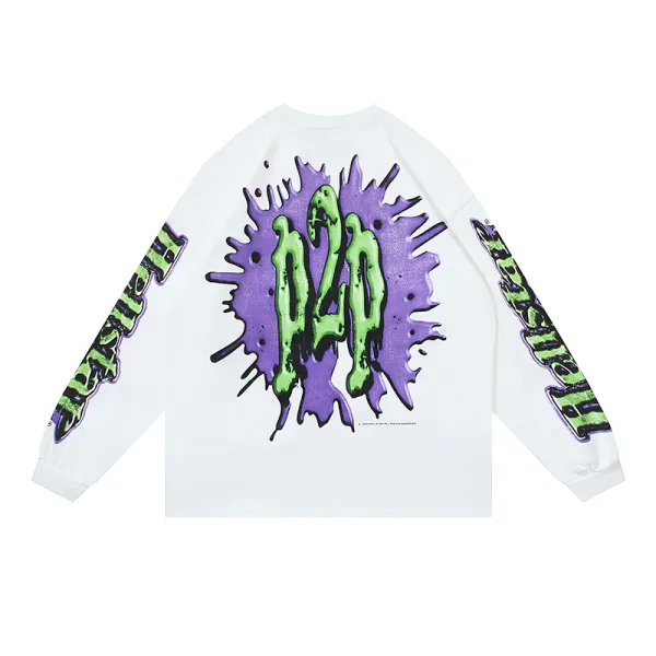 Hellstar Horror Book Long-Sleeve T-Shirt #590 Black/White