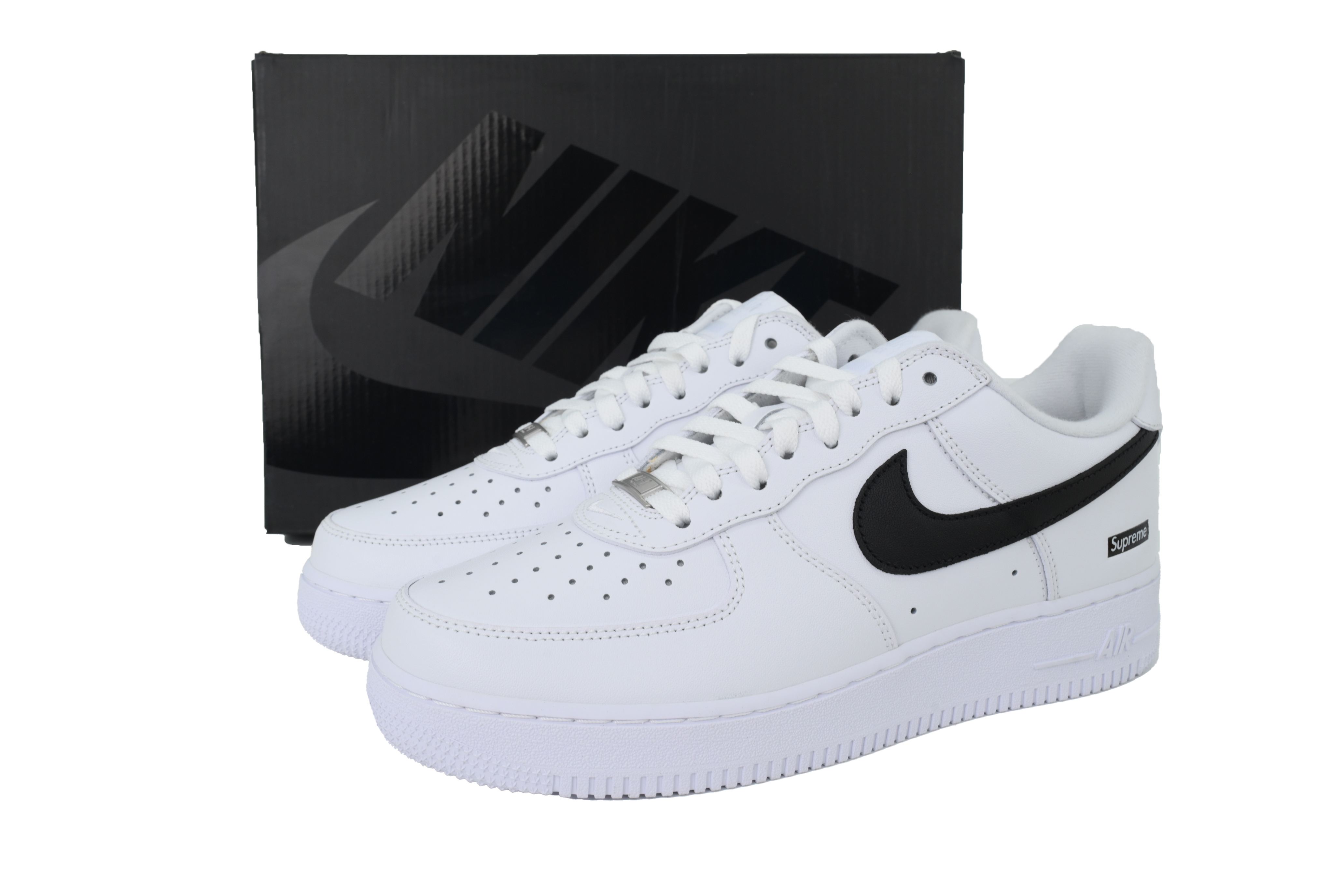 LJR Batch Nike Supreme x Air Force 1 Low 'Box Logo - White Black' CU9225-102