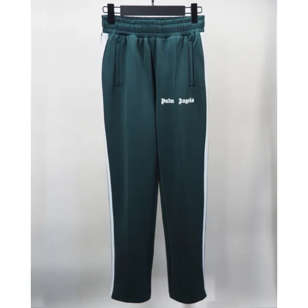 Palm Angels Zip-Up Classic Track Jacket & Pants Set Dark Green