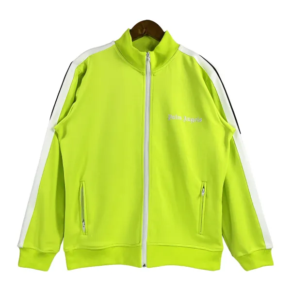 Palm Angels Zip-Up Classic Track Jacket & Pants Set Fluorescent Yellow