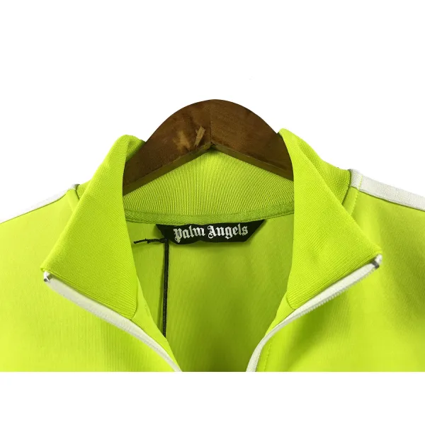 Palm Angels Zip-Up Classic Track Jacket & Pants Set Fluorescent Yellow