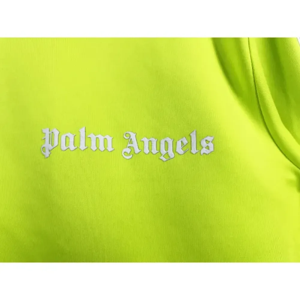 Palm Angels Zip-Up Classic Track Jacket & Pants Set Fluorescent Yellow