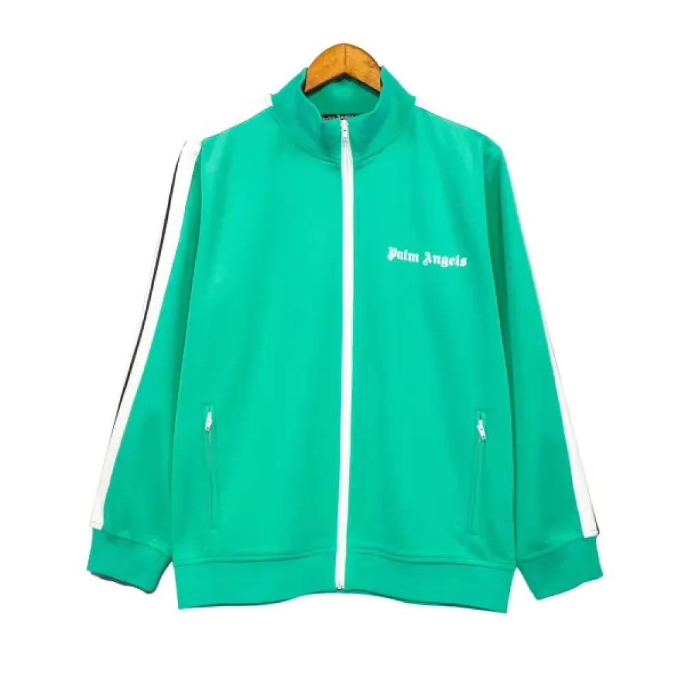 Palm Angels Zip-Up Classic Track Jacket & Pants Set Grass Green