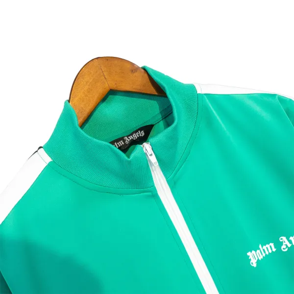 Palm Angels Zip-Up Classic Track Jacket & Pants Set Grass Green