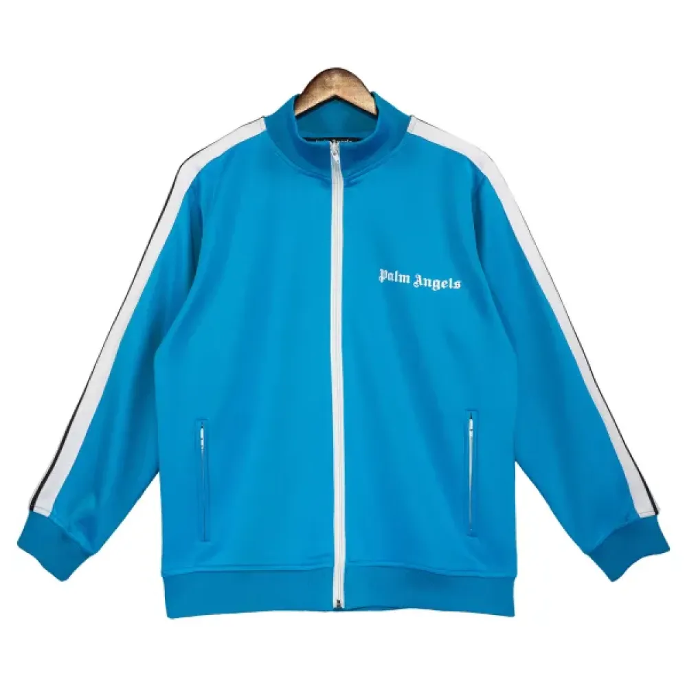 Palm Angels Zip-Up Classic Track Jacket & Pants Set Lake Blue