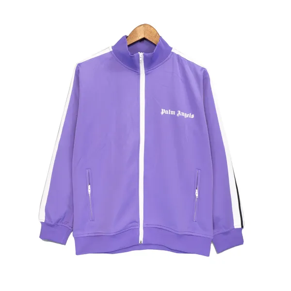 Palm Angels Zip-Up Classic Track Jacket & Pants Set Light Purple
