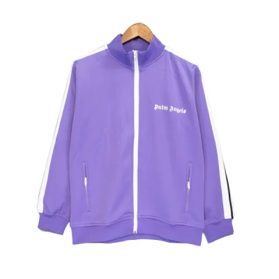 Palm Angels Zip-Up Classic Track Jacket & Pants Set Light Purple 01