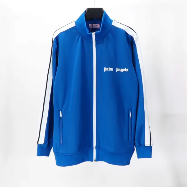 Palm Angels Zip-Up Classic Track Jacket & Pants Set Royal Blue