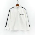 Palm Angels Zip-Up Classic Track Jacket & Pants Set White
