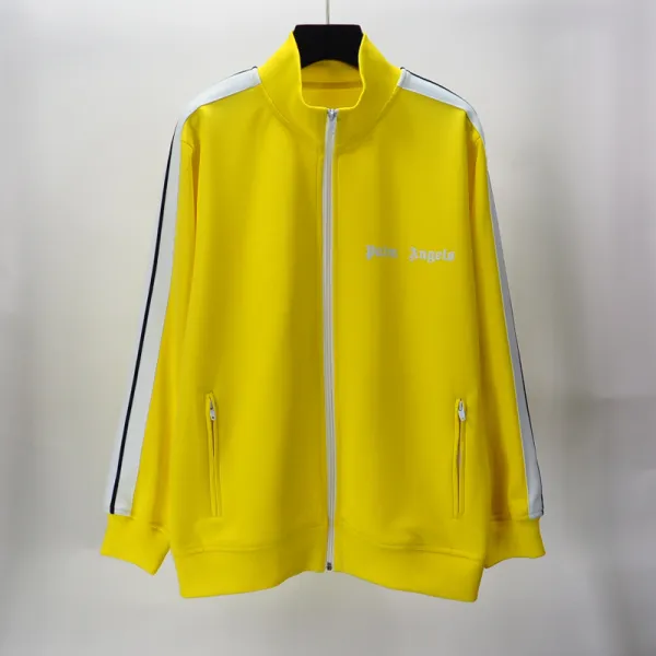 Palm Angels Zip-Up Classic Track Jacket & Pants Set Yellow