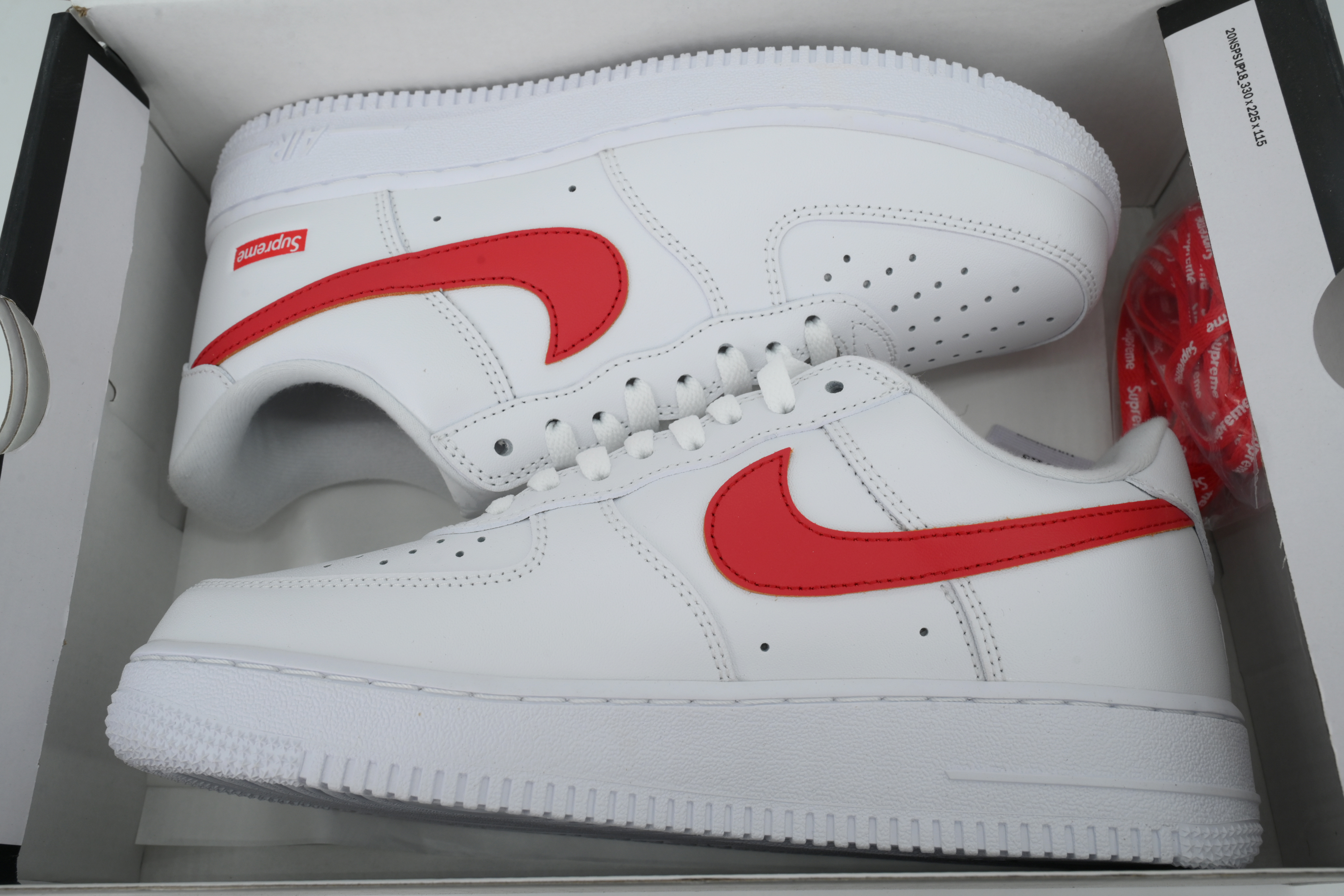 PK God Batch Supreme x Air Force 1 Low'Box Logo-Speed Red'Shanghai Exclusive CU9225-101